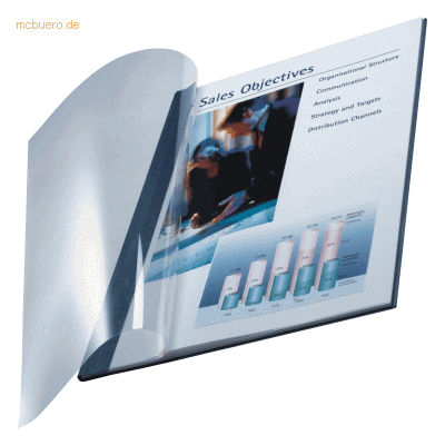 Leitz Buchbindemappe impressBind Soft Cover 10,5mm blau VE=10 Stück Leitz Buchbindemappe impressBind Soft Cover 10,5mm blau VE=10 Stück