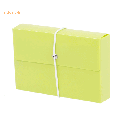 12 x M+M Karteibox A7 mit Gummiband gefüllt lime-green 12 x M+M Karteibox A7 mit Gummiband gefüllt lime-green