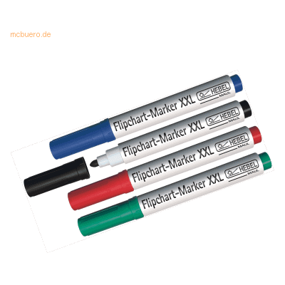 Maul Flipchart-Marker-Set XXL Rundspitze sortiert VE=4 Stück Maul Flipchart-Marker-Set XXL Rundspitze sortiert VE=4 Stück