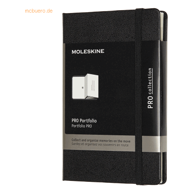 Moleskine Fächermappe Pocket A6 Hardcover schwarz Moleskine Fächermappe Pocket A6 Hardcover schwarz
