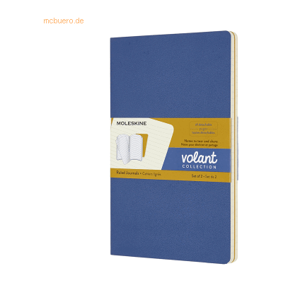 Moleskine Notizheft Volant Large A5 liniert Softcover VE=2 Stück vergi Moleskine Notizheft Volant Large A5 liniert Softcover VE=2 Stück vergi