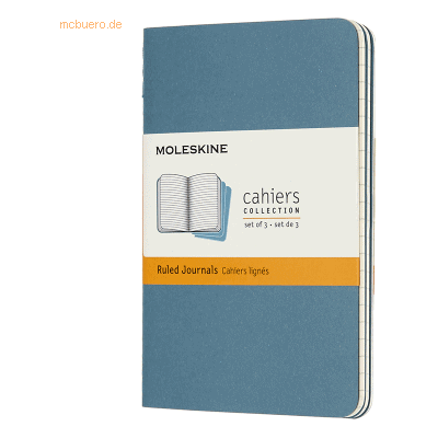 Moleskine Notizheft Cahier Pocket A6 liniert Kartoneinband VE=3 Stück Moleskine Notizheft Cahier Pocket A6 liniert Kartoneinband VE=3 Stück