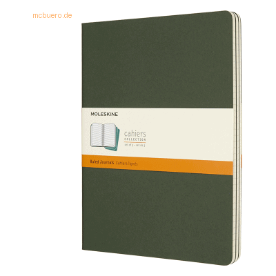 Moleskine Notizheft Cahier XL 19x25cm liniert Kartoneinband VE=3 Stück Moleskine Notizheft Cahier XL 19x25cm liniert Kartoneinband VE=3 Stück