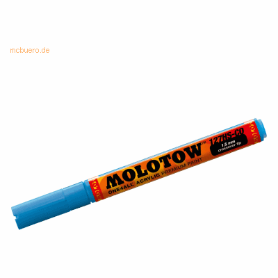 Molotow Permanentmarker One4All 127 HS-CO nachfüllbar 1,5mm schockblau Molotow Permanentmarker One4All 127 HS-CO nachfüllbar 1,5mm schockblau