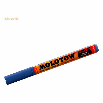 Molotow Permanentmarker One4All 127 HS-CO nachfüllbar 1,5mm echtblau Molotow Permanentmarker One4All 127 HS-CO nachfüllbar 1,5mm echtblau