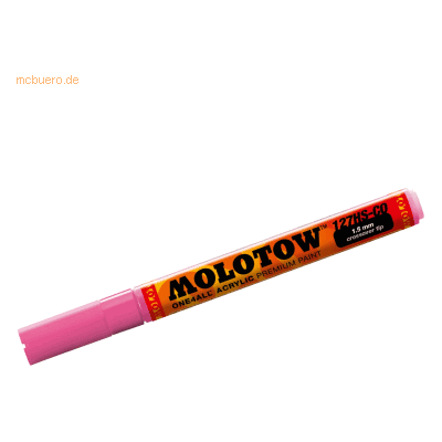 Molotow Permanentmarker One4All 127 HS-CO nachfüllbar 1,5mm neonpink Molotow Permanentmarker One4All 127 HS-CO nachfüllbar 1,5mm neonpink