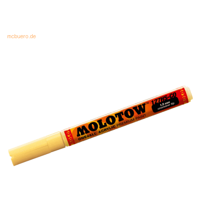 Molotow Permanentmarker One4All 127 HS-CO nachfüllbar 1,5mm vanille pa Molotow Permanentmarker One4All 127 HS-CO nachfüllbar 1,5mm vanille pa
