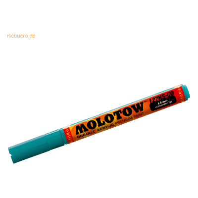 Molotow Permanentmarker One4All 127 HS-CO nachfüllbar 1,5mm lagunenbla Molotow Permanentmarker One4All 127 HS-CO nachfüllbar 1,5mm lagunenbla