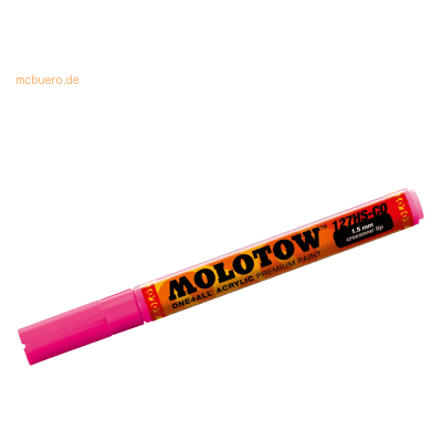 Molotow Permanentmarker One4All 127 HS-CO nachfüllbar 1,5mm neonpink f Molotow Permanentmarker One4All 127 HS-CO nachfüllbar 1,5mm neonpink f