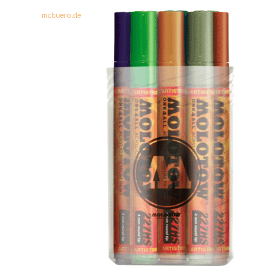 Molotow Permanentmarker One4All 227 HS nachfüllbar 4mm sortiert VE=12 Molotow Permanentmarker One4All 227 HS nachfüllbar 4mm sortiert VE=12