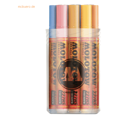 Molotow Permanentmarker One4All 227 HS nachfüllbar 4mm sortiert VE=12 Molotow Permanentmarker One4All 227 HS nachfüllbar 4mm sortiert VE=12
