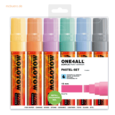 Molotow Modell 15mm Pastell Permanentmarker - Permanent Marker Molotow Modell 15mm Pastell Permanentmarker - Permanent Marker