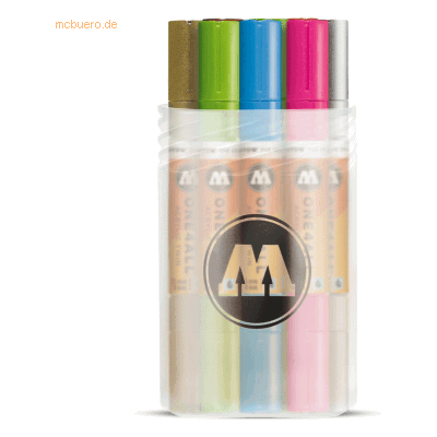 Molotow Permanentmarker One4All Acrylic Twin Basic-Set 2 1,5 und 4mm V Molotow Permanentmarker One4All Acrylic Twin Basic-Set 2 1,5 und 4mm V