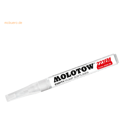 Molotow Leermarker Pump Marker System 223 EM Soft Chisel Molotow Leermarker Pump Marker System 223 EM Soft Chisel