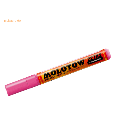 Molotow Permanentmarker One4All 227 HS nachfüllbar 4mm neonpink Molotow Permanentmarker One4All 227 HS nachfüllbar 4mm neonpink