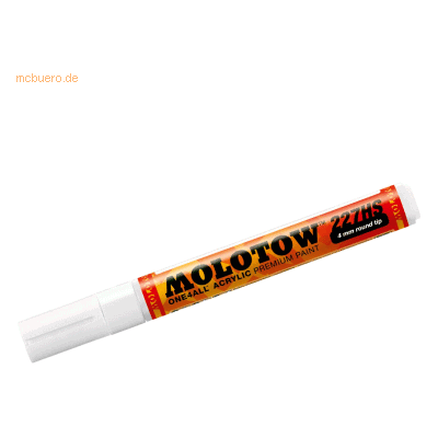 Molotow - ONE4ALL 227HS - 160 Signal White - 4mm - Marker Molotow - ONE4ALL 227HS - 160 Signal White - 4mm - Marker