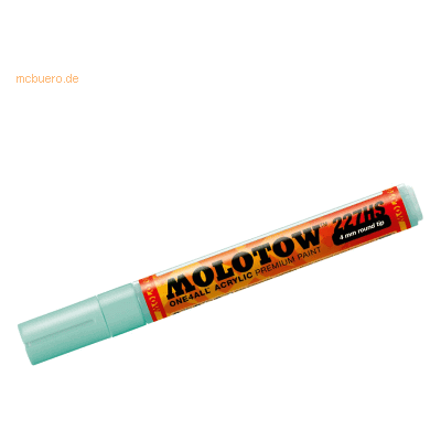 Molotow Permanentmarker One4All 227 HS nachfüllbar 4mm lagoblau pastel Molotow Permanentmarker One4All 227 HS nachfüllbar 4mm lagoblau pastel