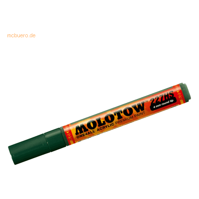 Molotow Permanentmarker One4All 227 HS nachfüllbar 4mm future green Molotow Permanentmarker One4All 227 HS nachfüllbar 4mm future green