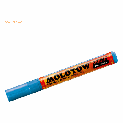 Molotow Permanentmarker One4All 227 HS nachfüllbar 4mm schockblau Molotow Permanentmarker One4All 227 HS nachfüllbar 4mm schockblau