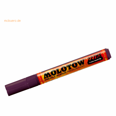 Molotow Permanentmarker One4All 227 HS nachfüllbar 4mm purpurviolett Molotow Permanentmarker One4All 227 HS nachfüllbar 4mm purpurviolett