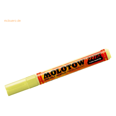 Molotow Permanentmarker One4All 227 HS nachfüllbar 4mm giftgrün Molotow Permanentmarker One4All 227 HS nachfüllbar 4mm giftgrün