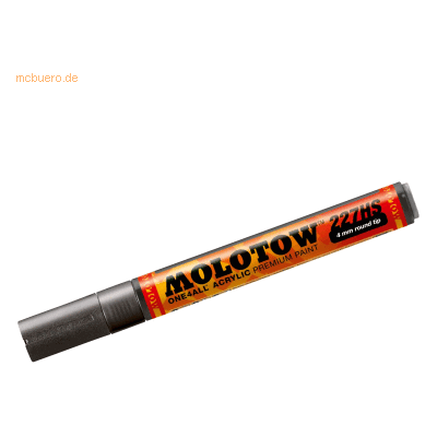 Molotow Permanentmarker One4All 227 HS nachfüllbar 4mm metallic schwar Molotow Permanentmarker One4All 227 HS nachfüllbar 4mm metallic schwar