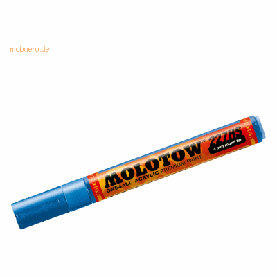Molotow Permanentmarker One4All 227 HS nachfüllbar 4mm metallic blau Molotow Permanentmarker One4All 227 HS nachfüllbar 4mm metallic blau