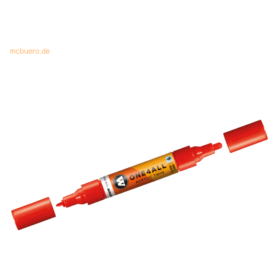 Molotow Permanentmarker One4All Acrylic Twin nachfüllbar 1,5 und 4mm v Molotow Permanentmarker One4All Acrylic Twin nachfüllbar 1,5 und 4mm v