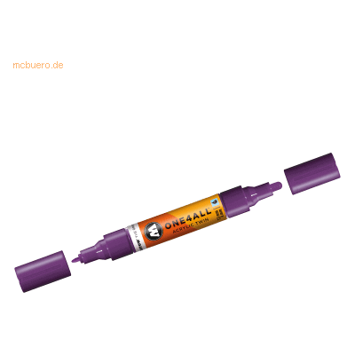 Molotow Permanentmarker One4All Acrylic Twin nachfüllbar 1,5 und 4mm j Molotow Permanentmarker One4All Acrylic Twin nachfüllbar 1,5 und 4mm j