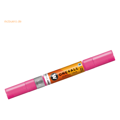Molotow Permanentmarker One4All Acrylic Twin nachfüllbar 1,5 und 4mm n Molotow Permanentmarker One4All Acrylic Twin nachfüllbar 1,5 und 4mm n