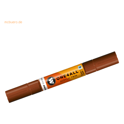 Molotow Permanentmarker One4All Acrylic Twin nachfüllbar 1,5 und 4mm h Molotow Permanentmarker One4All Acrylic Twin nachfüllbar 1,5 und 4mm h