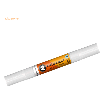Molotow Permanentmarker One4All Acrylic Twin nachfüllbar 1,5 und 4mm s Molotow Permanentmarker One4All Acrylic Twin nachfüllbar 1,5 und 4mm s