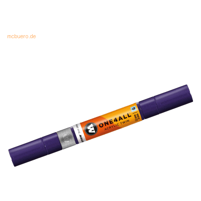 Molotow Permanentmarker One4All Acrylic Twin nachfüllbar 1,5 und 4mm v Molotow Permanentmarker One4All Acrylic Twin nachfüllbar 1,5 und 4mm v