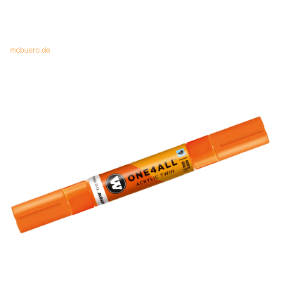 Molotow Permanentmarker One4All Acrylic Twin nachfüllbar 1,5 und 4mm n Molotow Permanentmarker One4All Acrylic Twin nachfüllbar 1,5 und 4mm n