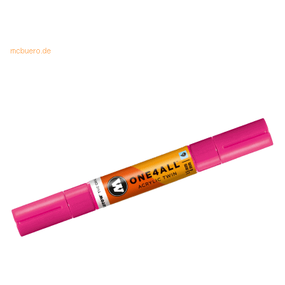 Molotow Permanentmarker One4All Acrylic Twin nachfüllbar 1,5 und 4mm n Molotow Permanentmarker One4All Acrylic Twin nachfüllbar 1,5 und 4mm n