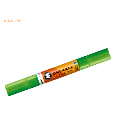 Molotow Permanentmarker One4All Acrylic Twin nachfüllbar 1,5 und 4mm n Molotow Permanentmarker One4All Acrylic Twin nachfüllbar 1,5 und 4mm n