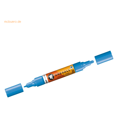 Molotow Permanentmarker One4All Acrylic Twin nachfüllbar 1,5 und 4mm s Molotow Permanentmarker One4All Acrylic Twin nachfüllbar 1,5 und 4mm s