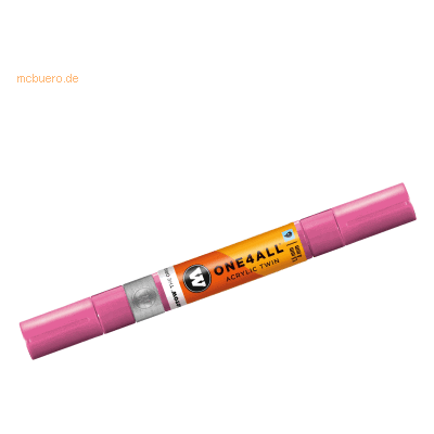 Molotow Permanentmarker One4All Acrylic Twin nachfüllbar 1,5 und 4mm f Molotow Permanentmarker One4All Acrylic Twin nachfüllbar 1,5 und 4mm f