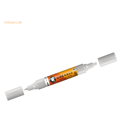 Molotow Permanentmarker One4All Acrylic Twin nachfüllbar 1,5 und 4mm g Molotow Permanentmarker One4All Acrylic Twin nachfüllbar 1,5 und 4mm g