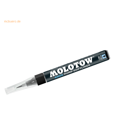 Molotow Pinselmarker Pump Softliner Aqua 1mm tiefschwarz Molotow Pinselmarker Pump Softliner Aqua 1mm tiefschwarz