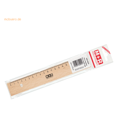 10 x M+R Lineal 20cm Buche Metalleinlage 10 x M+R Lineal 20cm Buche Metalleinlage