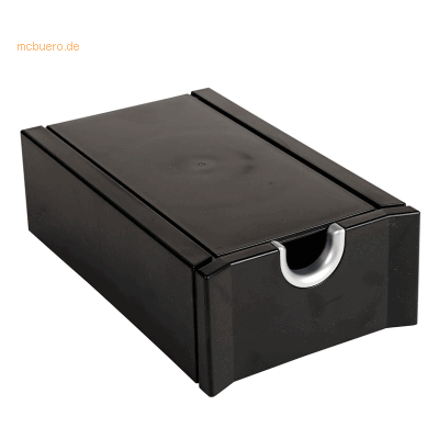 Exacompta Visitenkartenbox Exactive schwarz/silber Exacompta Visitenkartenbox Exactive schwarz/silber