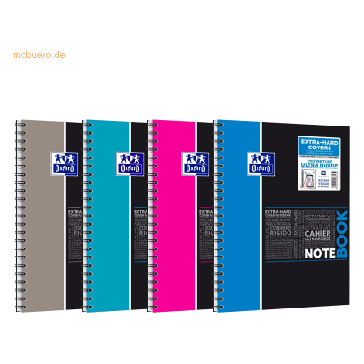 Oxford Notebook Studium A4+ kariert 5mm 80 Blatt 90 g/qm Optik Paper f Oxford Notebook Studium A4+ kariert 5mm 80 Blatt 90 g/qm Optik Paper f