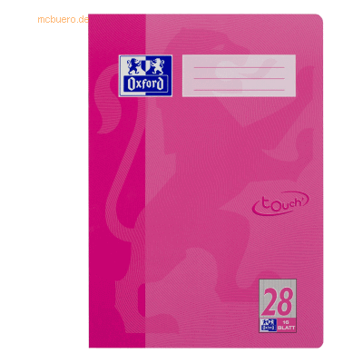 15 x Oxford Schulheft Touch A4 Lineatur 28 16 Blatt 90g/qm Optik Paper 15 x Oxford Schulheft Touch A4 Lineatur 28 16 Blatt 90g/qm Optik Paper