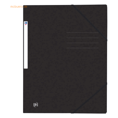 10 x Oxford Eckspannmappe Top File+ A4 3 Klappen schwarz 10 x Oxford Eckspannmappe Top File+ A4 3 Klappen schwarz
