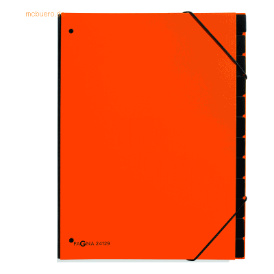 Pagna Pultordner neutral 12 Fächer orange Pagna Pultordner neutral 12 Fächer orange