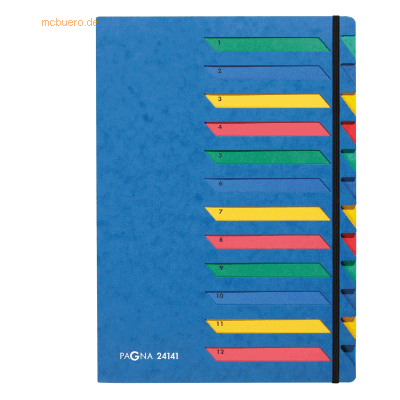 Pagna Deskorganizer 12 Fächer Classic blau 1-12 Pagna Deskorganizer 12 Fächer Classic blau 1-12