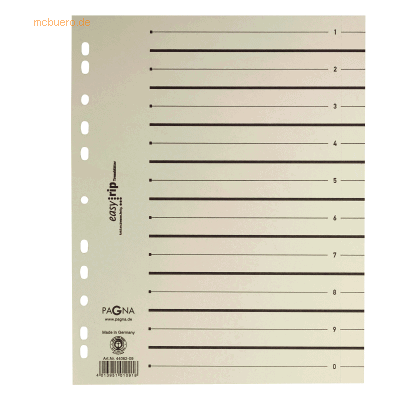 Pagna Trennblätter A4 2-farbig mit Perforation 100 Stück farbig sortie Pagna Trennblätter A4 2-farbig mit Perforation 100 Stück farbig sortie