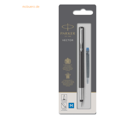 Parker Füllhalter Vector Standard schwarz M Blister Parker Füllhalter Vector Standard schwarz M Blister