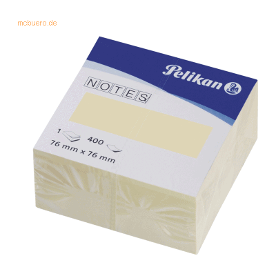 Pelikan Notizhaftzettel Würfel gelb 76x76mm 400 Blatt Pelikan Notizhaftzettel Würfel gelb 76x76mm 400 Blatt
